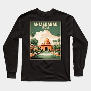 Ahmedabad India Vintage Tourism Travel Long Sleeve T-Shirt